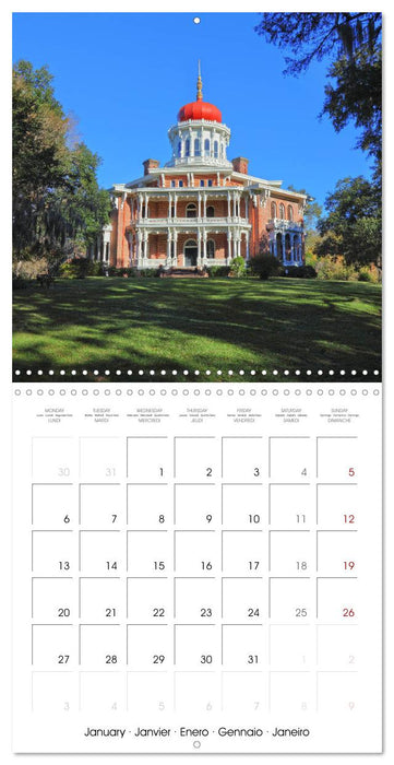 Grand Old South (CALVENDO Monthly Calendar 2025)