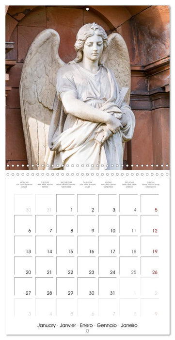 Angels in Berlin - Cemeteries at the Bergmannstrasse (CALVENDO Monthly Calendar 2025)