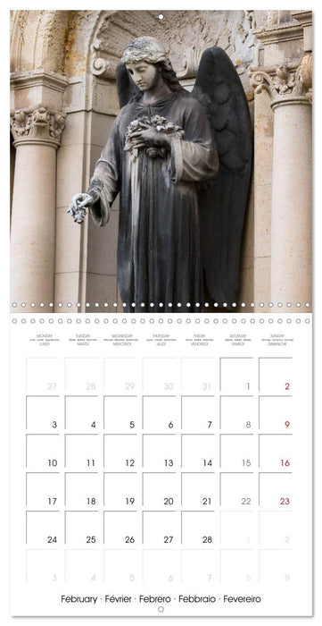 Angels in Berlin - Cemeteries at the Bergmannstrasse (CALVENDO Monthly Calendar 2025)