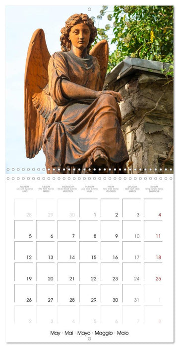 Angels in Berlin - Cemeteries at the Bergmannstrasse (CALVENDO Monthly Calendar 2025)