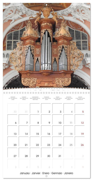 Fantastic German Church Organs (CALVENDO Monthly Calendar 2025)