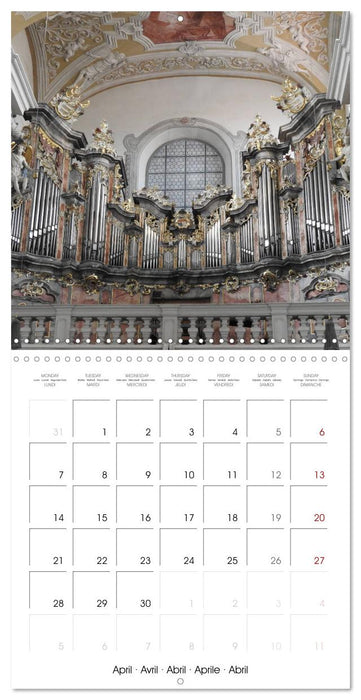 Fantastic German Church Organs (CALVENDO Monthly Calendar 2025)