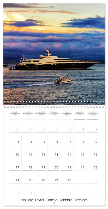 SUPERYACHTS (CALVENDO Monthly Calendar 2025)