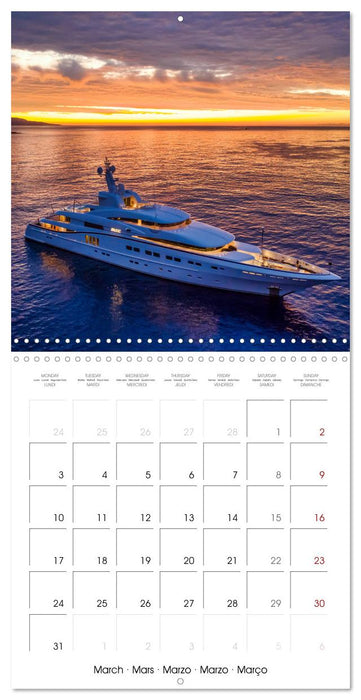 SUPERYACHTS (CALVENDO Monthly Calendar 2025)