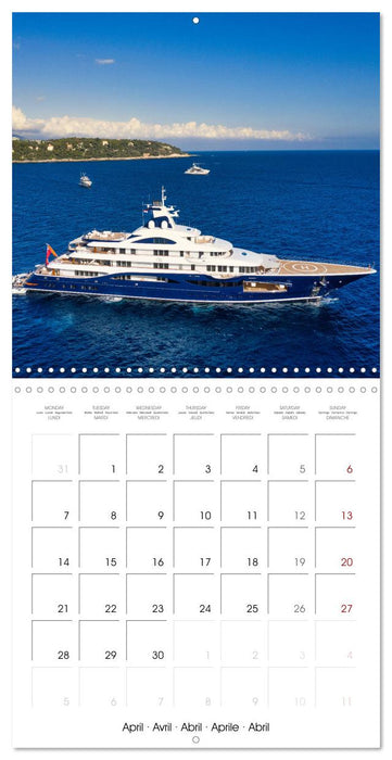 SUPERYACHTS (CALVENDO Monthly Calendar 2025)