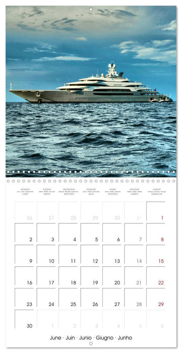 SUPERYACHTS (CALVENDO Monthly Calendar 2025)