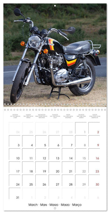 Classic Motorbikes (CALVENDO Monthly Calendar 2025)