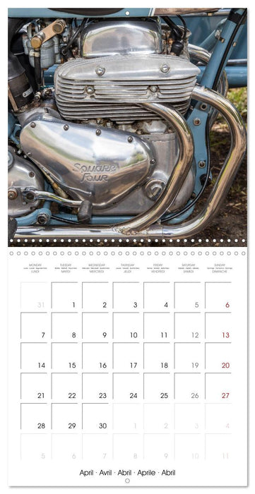 Classic Motorbikes (CALVENDO Monthly Calendar 2025)