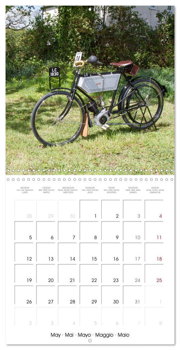 Classic Motorbikes (CALVENDO Monthly Calendar 2025)