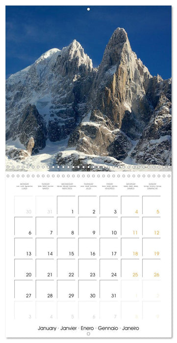 Paysages du Mont-Blanc (CALVENDO Calendrier mensuel 2025)