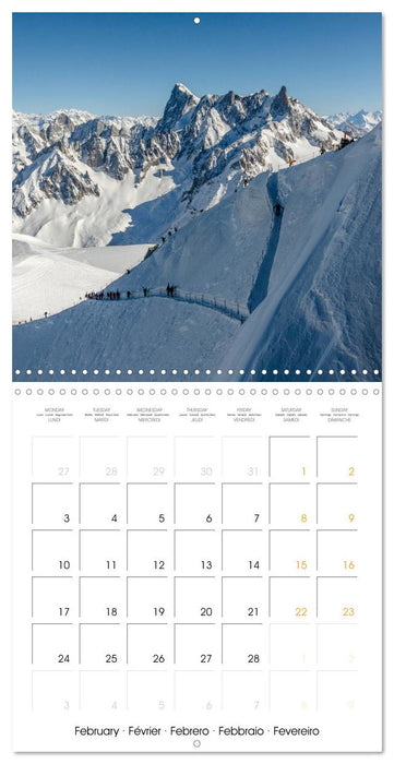 Paysages du Mont-Blanc (CALVENDO Calendrier mensuel 2025)