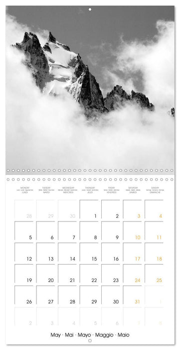 Paysages du Mont-Blanc (CALVENDO Calendrier mensuel 2025)