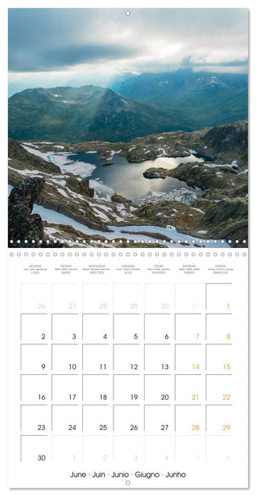 Paysages du Mont-Blanc (CALVENDO Calendrier mensuel 2025)