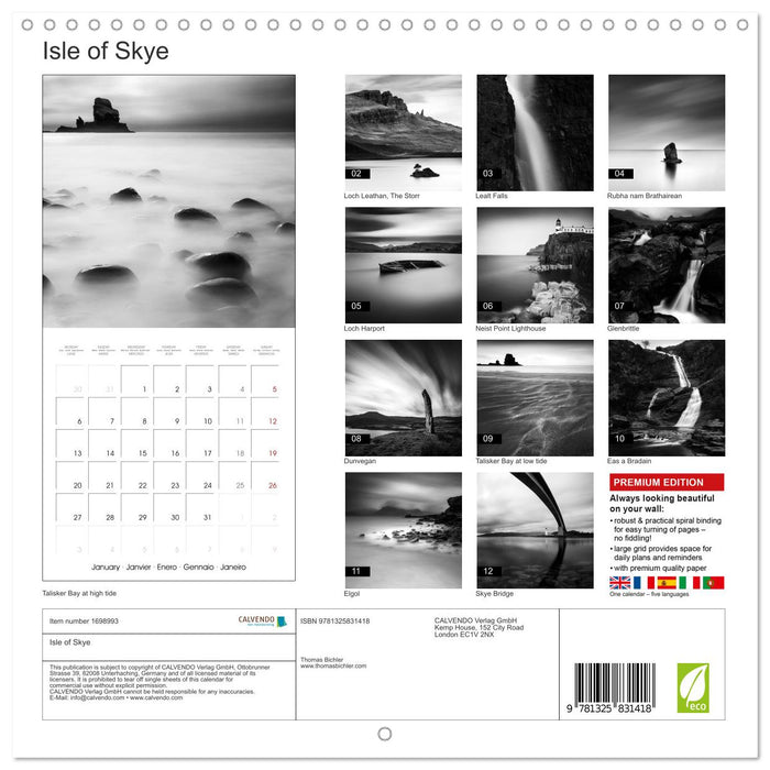 Isle of Skye (CALVENDO Monthly Calendar 2025)