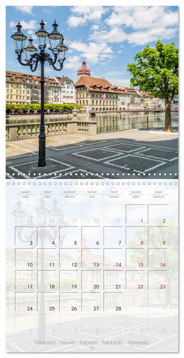 LUCERNE Lovely Switzerland (CALVENDO Monthly Calendar 2025)