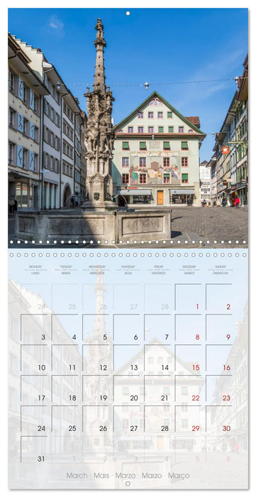 LUCERNE Lovely Switzerland (CALVENDO Monthly Calendar 2025)