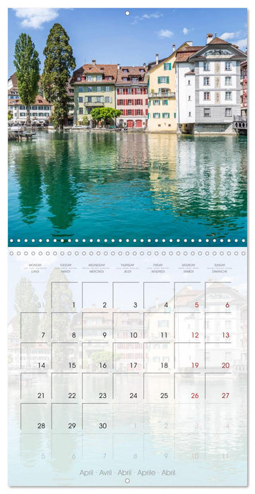 LUCERNE Lovely Switzerland (CALVENDO Monthly Calendar 2025)