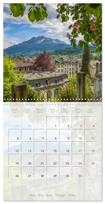 LUCERNE Lovely Switzerland (CALVENDO Monthly Calendar 2025)