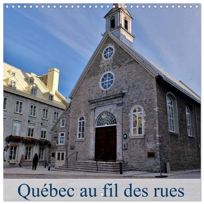 Québec au fil des rues (CALVENDO Calendrier mensuel 2025)