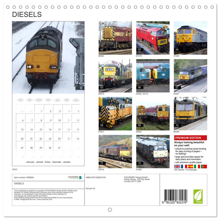 DIESELS (CALVENDO Monthly Calendar 2025)