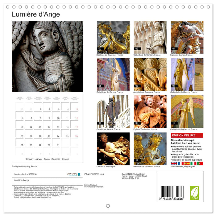 Lumière d'Ange (CALVENDO Calendrier mensuel 2025)