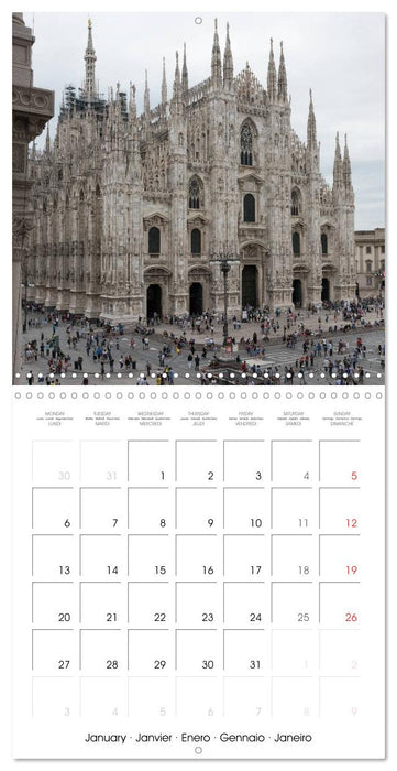 Milan - Italy (CALVENDO Monthly Calendar 2025)