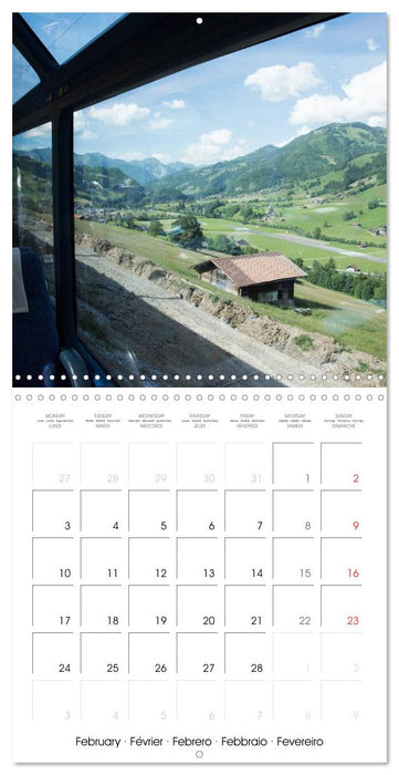 Swiss Trains (CALVENDO Monthly Calendar 2025)