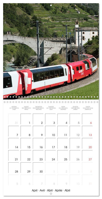 Swiss Trains (CALVENDO Monthly Calendar 2025)