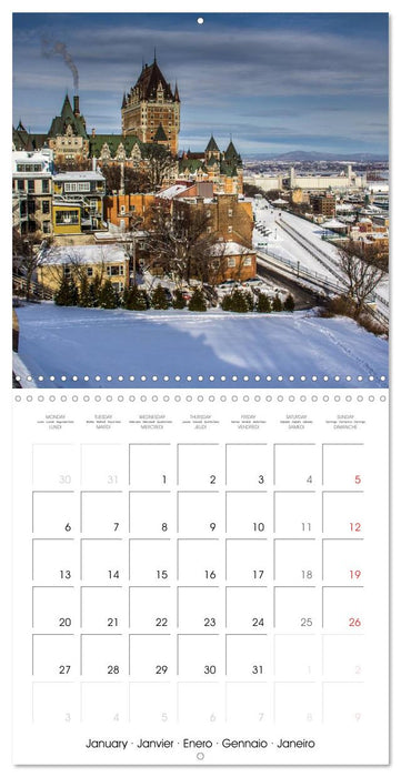 Québec (CALVENDO Calendrier mensuel 2025)