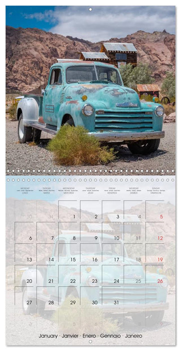 Witnesses of the Past on Route 66 (CALVENDO Monthly Calendar 2025)