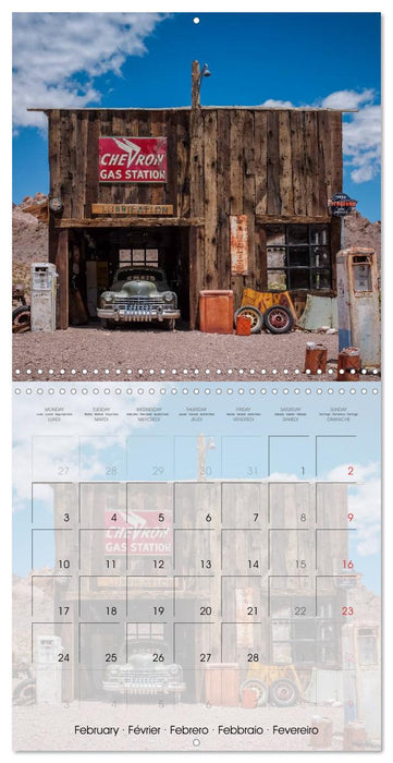 Witnesses of the Past on Route 66 (CALVENDO Monthly Calendar 2025)