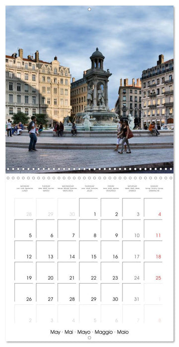 Grandes villes de France - Lyon (CALVENDO Calendrier mensuel 2025)