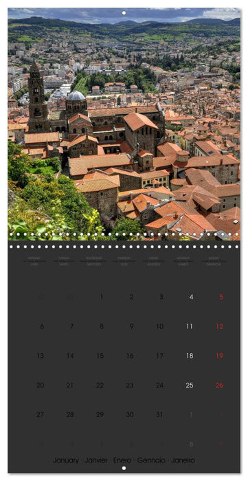 Le Puy-en-Velay (CALVENDO Calendrier mensuel 2025)