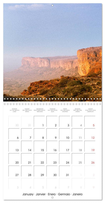 Le Pays Dogon Mali (CALVENDO Calendrier mensuel 2025)