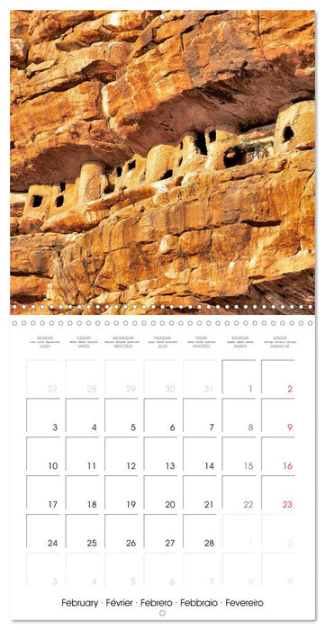 Le Pays Dogon Mali (CALVENDO Calendrier mensuel 2025)