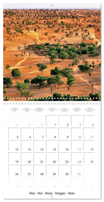 Le Pays Dogon Mali (CALVENDO Calendrier mensuel 2025)