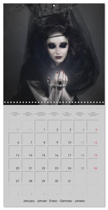 Kisses of dark dreams (CALVENDO Monthly Calendar 2025)