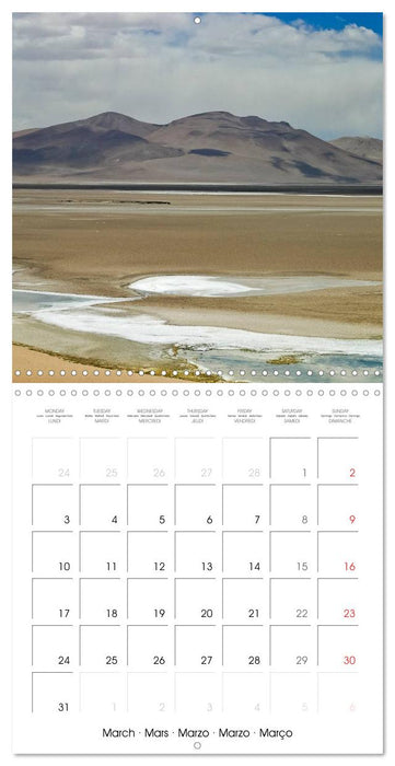 Argentina Landscapes of Breathtaking Contrast (CALVENDO Monthly Calendar 2025)