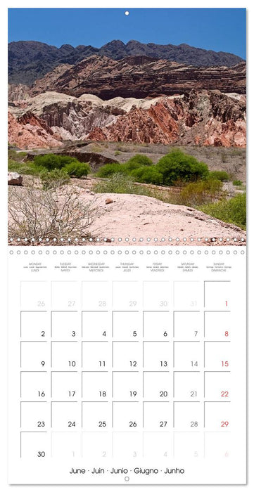 Argentina Landscapes of Breathtaking Contrast (CALVENDO Monthly Calendar 2025)