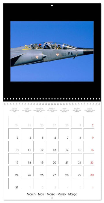 Vol en Mirage F1 (CALVENDO Calendrier mensuel 2025)