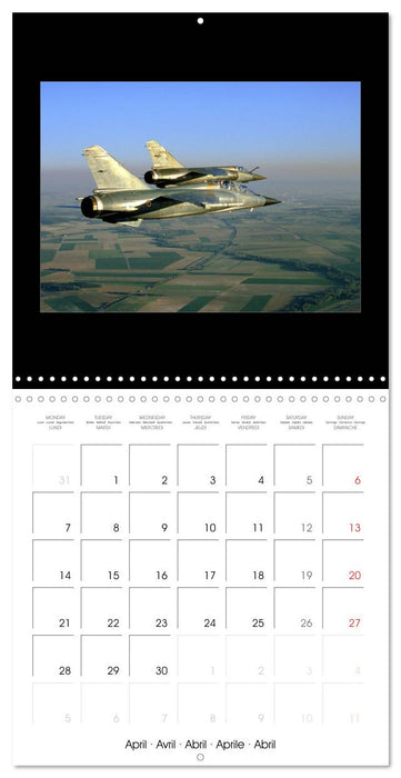 Vol en Mirage F1 (CALVENDO Calendrier mensuel 2025)