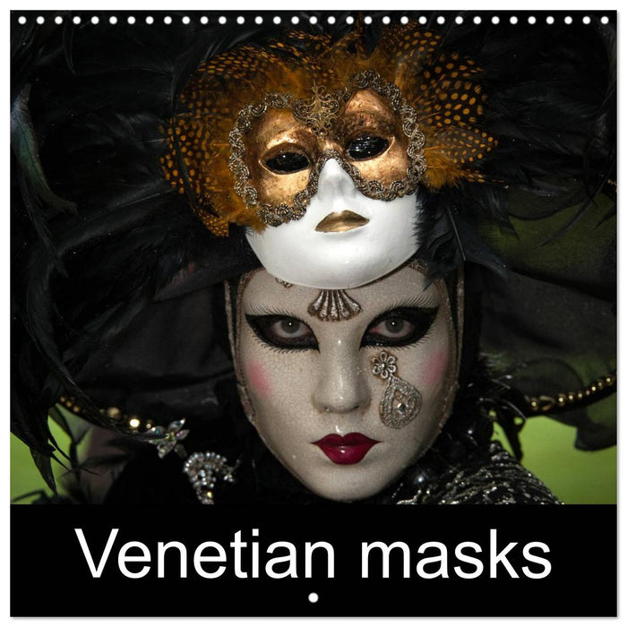 Venetian masks (CALVENDO Monthly Calendar 2025)