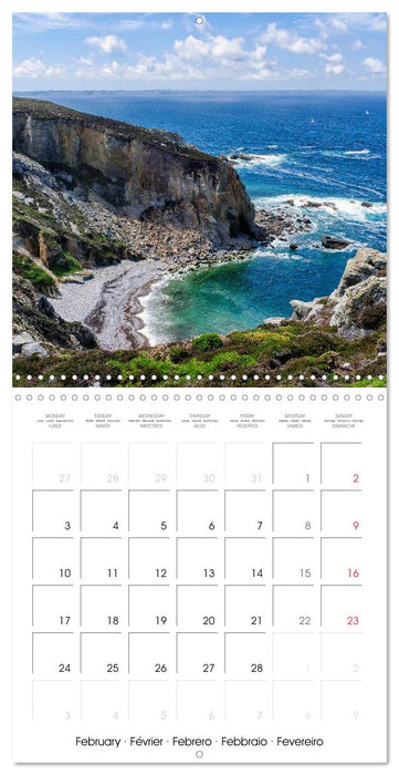 La Bretagne la presqu’île de Crozon (CALVENDO Calendrier mensuel 2025)