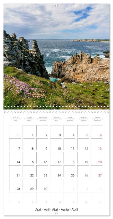 La Bretagne la presqu’île de Crozon (CALVENDO Calendrier mensuel 2025)