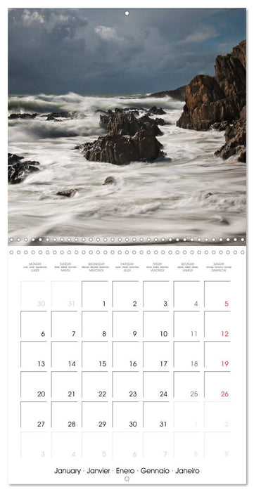 Bretagne Paysages côtiers (CALVENDO Calendrier mensuel 2025)