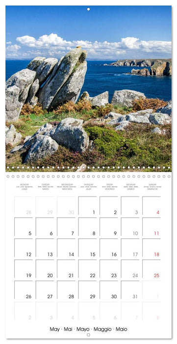 Bretagne Paysages côtiers (CALVENDO Calendrier mensuel 2025)