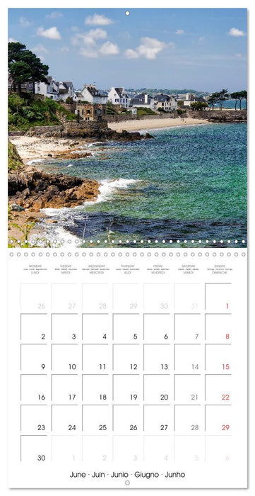 Bretagne Paysages côtiers (CALVENDO Calendrier mensuel 2025)