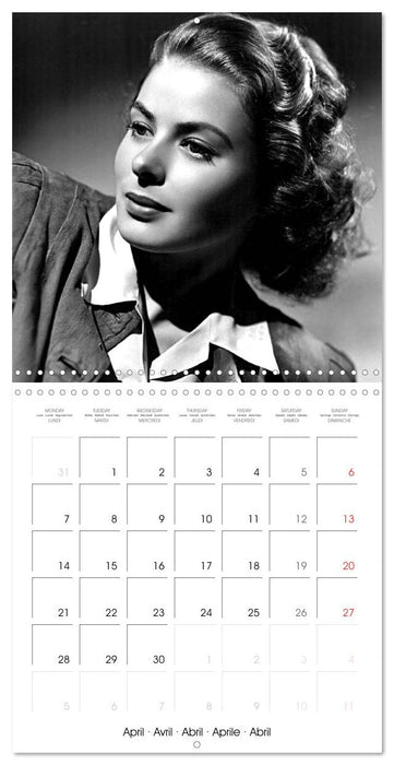 Movie Stars - Angels of the Golden Age (CALVENDO Monthly Calendar 2025)