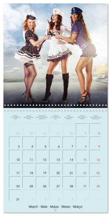 Pin-ups - sexy, funny and hot (CALVENDO Monthly Calendar 2025)