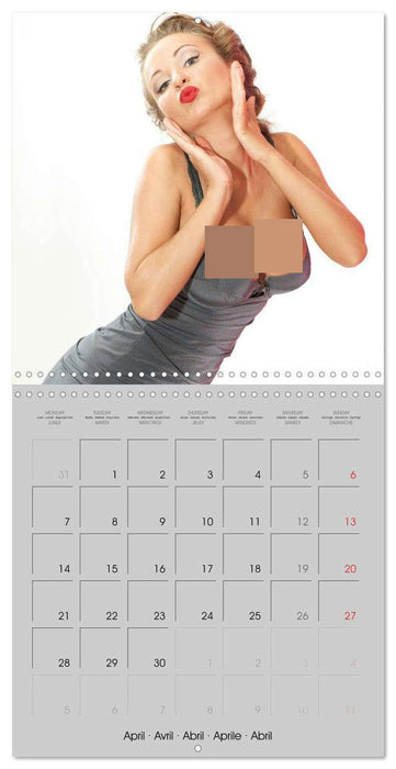 Pin-ups - sexy, funny and hot (CALVENDO Monthly Calendar 2025)